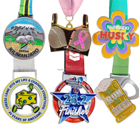 Medalla Personalizada para Maratón, 5K, 10K, Medalla de Finalista, Aleación de Zinc 3D, Oro, Plata, Bronce, Premio Deportivo con Cinta, MOQ Bajo 2026