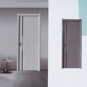 디자인 나무 문 고품질 인테리어 문 및 외부 문 현대 중국 맞춤형 방수 욕실 3mm 단단한 나무