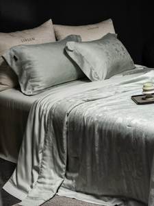 Fodera per cuscino in tencel morbido di alta qualità per camera da letto, traspirante, con motivo jacquard, effetto seta, in offerta speciale. - Product Image 3