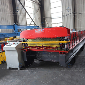 Máquina para Fabricar Tejas de Doble Capa, Accionada por Motor, Línea de Producción de Láminas para Techo Trapezoidales y Corrugadas - Product Image 3