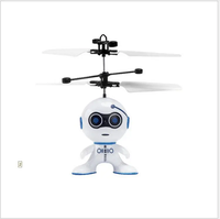Ballon volant Drones Robot jouets jeu d'intérieur Infrarouge Induction RC hélicoptère volant jouet intégré lumière LED pour les enfants