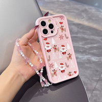 Cadeau de Noël, accessoires mobiles, coque de téléphone pour iPhone 16 15 17 18 Pro Max 14 13, coque arrière de couleur bonbon