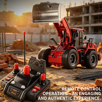 Véhicules de construction télécommandés pour enfants, rotation à 360 degrés, modèle de voiture de simulation 4x4, jouets à l'échelle 1/20, bulldozer RC
