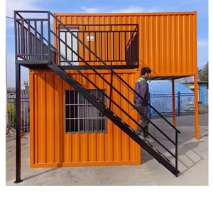 บ้านเคลื่อนที่สำหรับงานเชื่อมต่อโครงสร้างเหล็ก  ร้านค้าเคลื่อนที่ยอดนิยม  บ้านสำหรับกิจกรรม  ศาลาพักผ่อน  โรงงานผลิตกล่องเหล็กตามสั่ง  เหล็กชุบสังกะสี - Product Image 1