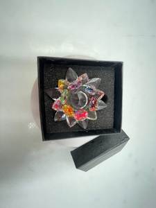 Украшение для дома, 7 видов цветов, в виде лотоса, с подсветкой, буддийский подсвечник K9, стеклянный Хрустальный подсвечник с цветком лотоса - Product Image 3