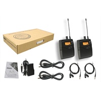 Système de monitoring intra-auriculaire sans fil professionnel XUNGUAN IEMskm9000 2 canaux 550-580 MHz pour scène et studio
