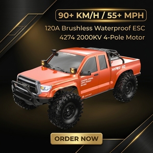 MJX Hyper Go H8E 1/8 4WD Brushless RC Monster Truck 90km/<span class=keywords><strong>h</strong></span> <span class=keywords><strong>Voiture</strong></span> tout-terrain haute vitesse 4S 120A ESC Qualité professionnelle RTR - Product Image 1
