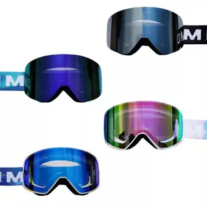 2023 yeni özel erkek ve kadın manyetik anti-sis açık gözlük silindirik kar kayak gözlüğü