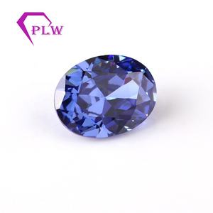 Güzellik güzel 7*9mm oval şekil mavi renk <span class=keywords><strong>tanzanit</strong></span> taş takı için dekoratif - Product Image 1