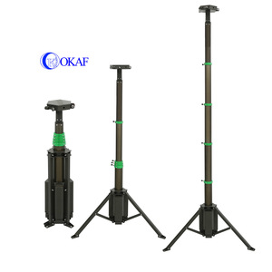 Trípode <span class=keywords><strong>Multifuncional</strong></span> Portátil <span class=keywords><strong>con</strong></span> <span class=keywords><strong>Banco</strong></span> de Energía, Mástil Telescópico Manual para Iluminación Exterior - Product Image 3