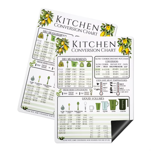 Toptan su geçirmez manyetik pişirme levha özel mıknatıs hızlı kılavuz buzdolabı mıknatısı dönüşüm çizelgeleri mutfak için - Product Image 5