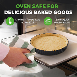Non-Stick <b>Cake</b> Pan Set 2 Pieces <b>Cake</b> <b>Mold</b> Removable Bottom Carbon Steel Non-stick Tart Pan - Product Image 4