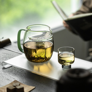 Guanlan Crescent Glass Fair Cup Large Thickened Green <b>Tea</b> Dispenser With Filter Kung Fu <b>Tea</b> <b>Set</b> Accessories - Product Image 3