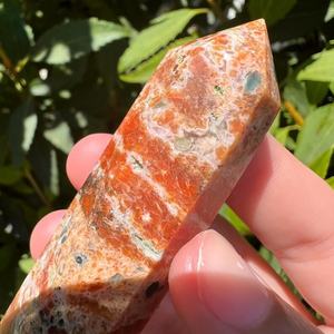 Torre de Cristal Simbiótico de Apatita Azul Premium y Piedra del Sol, Obelisco de Piedra Natural para Reiki y Decoración del Hogar, Precio de Fábrica - Product Image 5