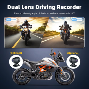 หน้าจอไร้สายขนาด 5 นิ้ว กันน้ำ IP67 รองรับ <span class=keywords><strong>GPS</strong></span> Mirror Link Android Auto Carplay พร้อมกล้องมองหลัง ระบบนำทางสำหรับมอเตอร์ไซค์ระบบ Linux - Product Image 2