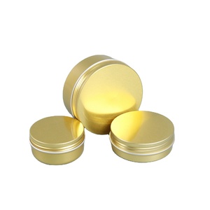 30ml Customized Printed logo Gold Metal Packaging Tin Can for Lip Balm Aluminum Container Jar for Cosmetic - Product Image 1