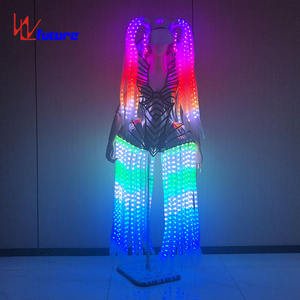 Ropa de Moda con LED para Dama, Trajes de <span class=keywords><strong>Baile</strong></span> Luminosos para Mujer, Ropa Brillante para Actuaciones en Discotecas, Bares, Fiestas y Escenarios - Product Image 4