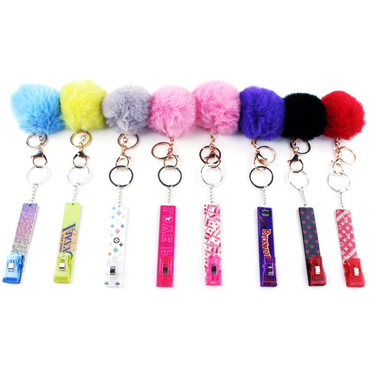 Акриловый держатель для дебетовой карты, брелок, милый держатель банкомата, дизайнерский держатель для кредитных карт, пользовательский держатель для длинных ногтей