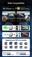 Adattatore Mini OEM a Forma di T per CarPlay e Android Auto Wireless, Interfaccia Doppia USB Bluetooth, Compatibile con Veicoli Universali, Versione Diamond