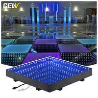 GEVV - Contrôle à distance DMX filaire de haute qualité pour PC - Miroir infini 3D - Plancher de danse LED pour fête, discothèque, spectacle en plein air