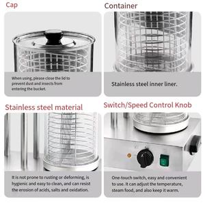 Parrilla eléctrica automática para perros calientes, máquina calentadora, <span class=keywords><strong>asador</strong></span> <span class=keywords><strong>de</strong></span> <span class=keywords><strong>salchichas</strong></span> para hoteles, tiendas <span class=keywords><strong>de</strong></span> comida, restaurantes y uso doméstico, nueva condición - Product Image 2