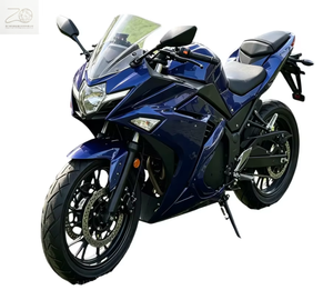 Moto électrique sportive bleue homologuée CEE 2000W, vitesse maximale 80 km/h, moto de rue pour adultes - Product Image 1