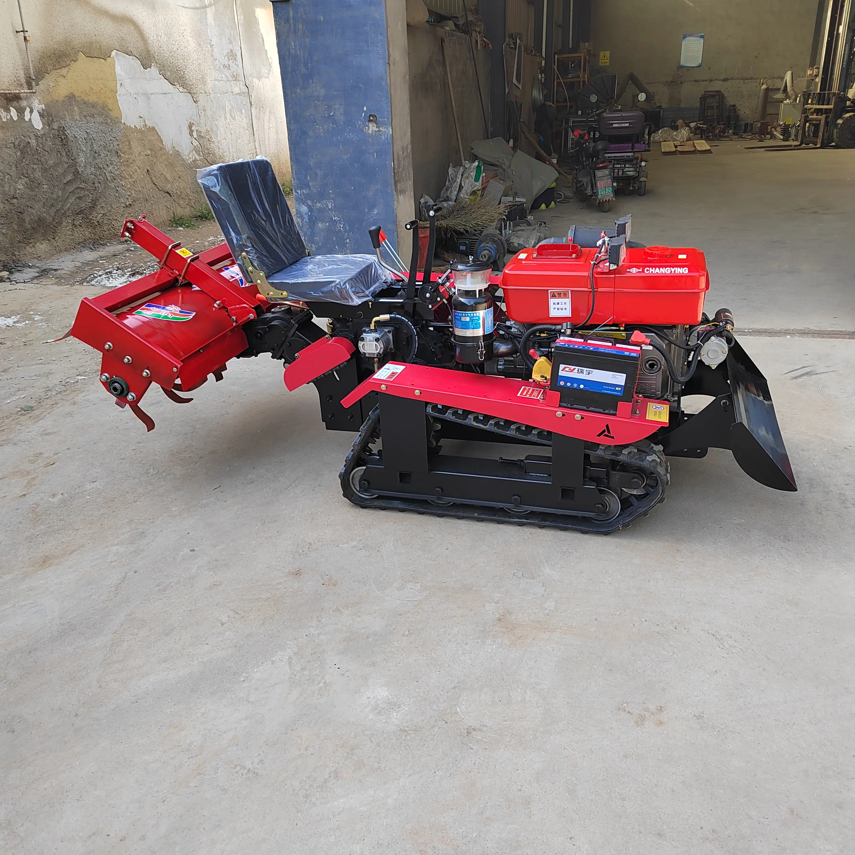 High efficiency 38hp power weeder tiller and rotary orchard rotary tiller cultivator Diesel rotary tiller attachments