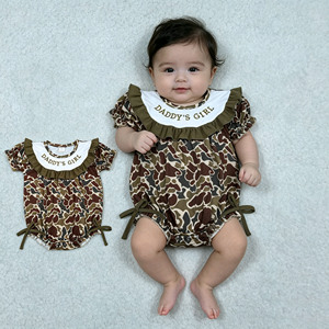 RTS Boutique, Ropa de Bebé para Niña, Mono de Camuflaje para Bebé, Ropa de Dormir, Body de Algodón para Recién Nacida - Product Image 1