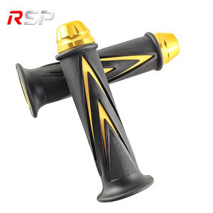 Manopole per Manubrio <span class=keywords><strong>Moto</strong></span> RSP in Lega di Alluminio, Gomma Morbida Antiscivolo, Comfort per Lato Sinistro 22mm, per Scooter e <span class=keywords><strong>Moto</strong></span> Stradali - Product Image 1