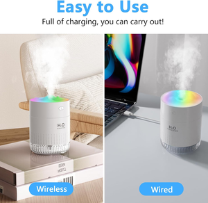 Portable 350ml Mini Volcano Diffuser Rechargeable <b>Battery</b> Powered Aromatherapy Humidifier for Home Car Outdoor Use - Product Image 6