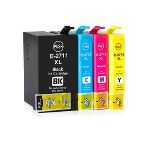 Cartouche d'encre compatible T2711 T2712 T2713 T2714 pour <span class=keywords><strong>Epson</strong></span> WorkForce <span class=keywords><strong>WF</strong></span> 7110 7210 7710 7510 <span class=keywords><strong>7715</strong></span> 7720 7610 7620 3620 3640 - Product Image 1