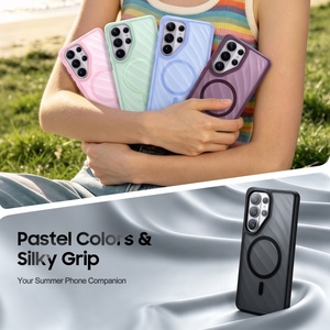 เคสโทรศัพท์แม่เหล็กแบบด้านโปร่งแสงสำหรับ Samsung S26 S24 S25 Ultra รองรับการชาร์จไร้สาย ป้องกันการกระแทก ขายส่ง - Product Image 3