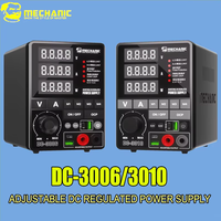 Alimentation CC réglable MECHANIC DC-3006/3010 0-30V 6A/10A, source d'alimentation à découpage stabilisée, outils professionnels pour la réparation de téléphones