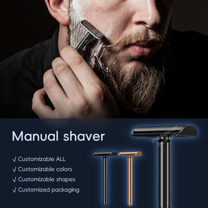 Beikelin มีดโกนขอบคู่แบบคลาสสิกพร้อมด้ามจับอลูมิเนียมแบบเติมที่โกนหนวดสองด้าน - Product Image 5