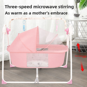 Cuna Eléctrica para Bebé con Sistema de Balanceo Automático y Temporizador, Plegable y Portátil para Recién Nacidos de 0 a 36 Meses, para el Hogar, Viajes y Guardería - Product Image 4