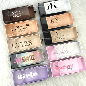 Ciglia in PVC all'ingrosso ciglia di visone 3D vuote ciglia colorate estraibili imballaggio scatole di ciglia personalizzate con cassetto bianco - Product Image 2