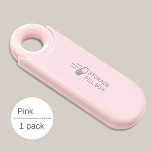 Organizador de Pastillas Portátil Medibox Mini al por Mayor, Forma de Disco U, Extraíble con Asa, Material PP, 3 Compartimentos - Product Image 2
