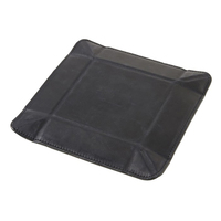 Organisateur de rangement pliable en cuir pour bijoux, cosmétiques, bureau, maison, plateau de rangement portable
