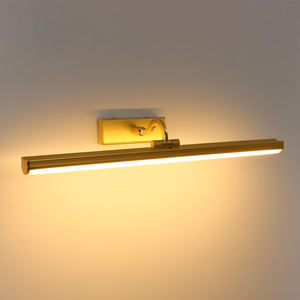 Lámpara de Pared LED con Acabado Dorado, Resistente al Agua, Giratoria, de Hierro y Acrílico, para Baño, Lavadero, Interior - Product Image 4