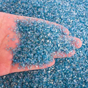 50g/sac de pierres concassées en verre irisées irrégulières, utilisées pour le remplissage de moules en résine époxy UV/bijoux faits main DIY - Product Image 6