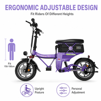 Vélo Électrique Pliant Tout-Terrain Adulte 14 Pouces Haute Vitesse 500W 48V 58Ah Autonomie 140km – Vente en Gros Usine OEM ODM