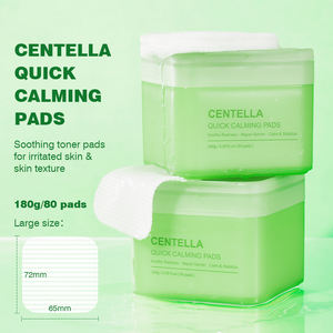 Almohadillas de algodón para el cuidado rápido de la piel con extracto de Centella Asiática de marca privada IREV, calman el enrojecimiento y la hinchazón, limpieza profunda, caja de almohadillas de algodón OEM. - Product Image 2