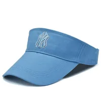 Top hombres mujeres verano transpirable rayas algodón visera ajustable deportes al aire libre gorra de aire tenis Golf correr pantalla bordado