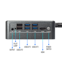 Ordinateur de bureau industriel sans ventilateur Intel Core 13 15 17 11e/12e/13e génération 8 ports USB Routeur pare-feu Pfsense Mini PC