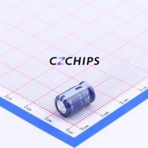 Supercondensateur HP-2R7-J105VY LR, composant traversant (THT), pas de 3 mm, condensateur 1F -20%~+80% 2,7V 300mOhm@1kHz - Product Image 1
