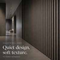 Panneau mural acoustique décoratif moderne élégant, résistant au feu, insonorisant, haute densité, stable, pour l'intérieur des hôtels