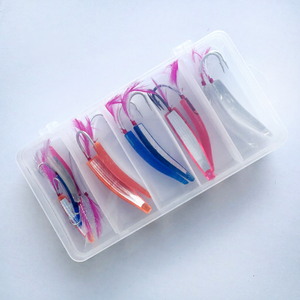 Nuevos Señuelos de <span class=keywords><strong>Pesca</strong></span> de Arrastre de 8 Piezas/caja, Señuelos de <span class=keywords><strong>Pesca</strong></span> Tipo Cuchara de 60mm y 80mm para Agua Salada, Kits de Señuelos de <span class=keywords><strong>Pesca</strong></span> de Lucio Realistas en 3D - Product Image 2