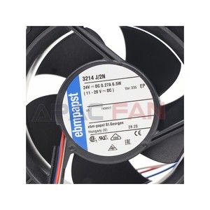 3214J/2N 92x92x38mm DC Axial <b>Fan</b> 24VDC 5600RPM 120CFM 13W Industrial <b>Computing</b> UPS <b>Cooling</b> Ventilation <b>Fan</b> - Product Image 4