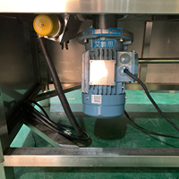 Homogénéisateur émulsifiant à levier hydraulique haute vitesse 50L avec chauffage et pompe, mélangeur de crème cosmétique, boîte de vitesses, moteur ABB, pour produits chimiques