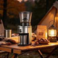 Moulin à café conique anti-statique pour espresso, cadeau d'entreprise, logo personnalisé gravé au laser, coffret cadeau, cadeaux d'affaires pour les fêtes